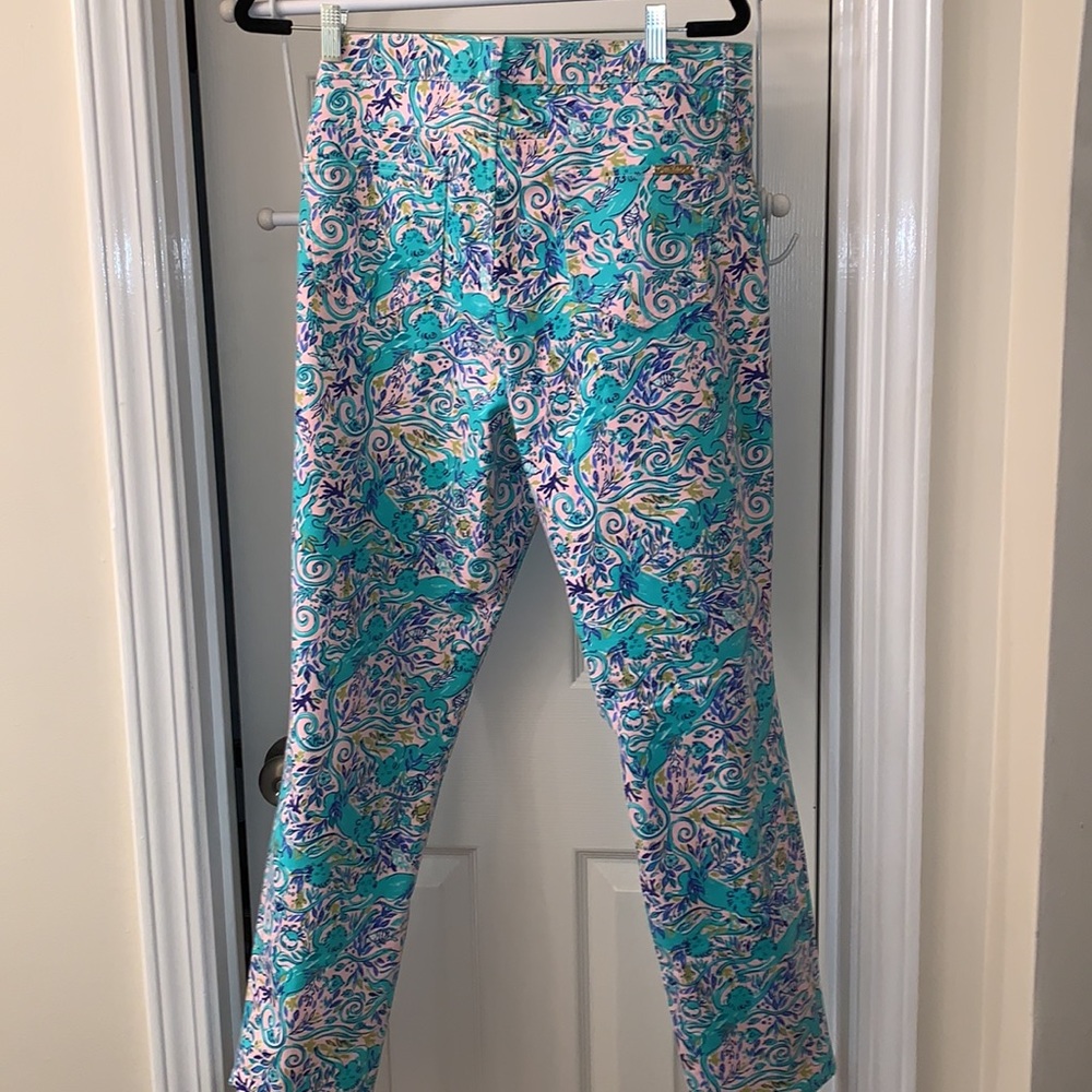Lilly Pulitzer SZ 16 South Ocean Skinny Crop - Picture 5 of 6